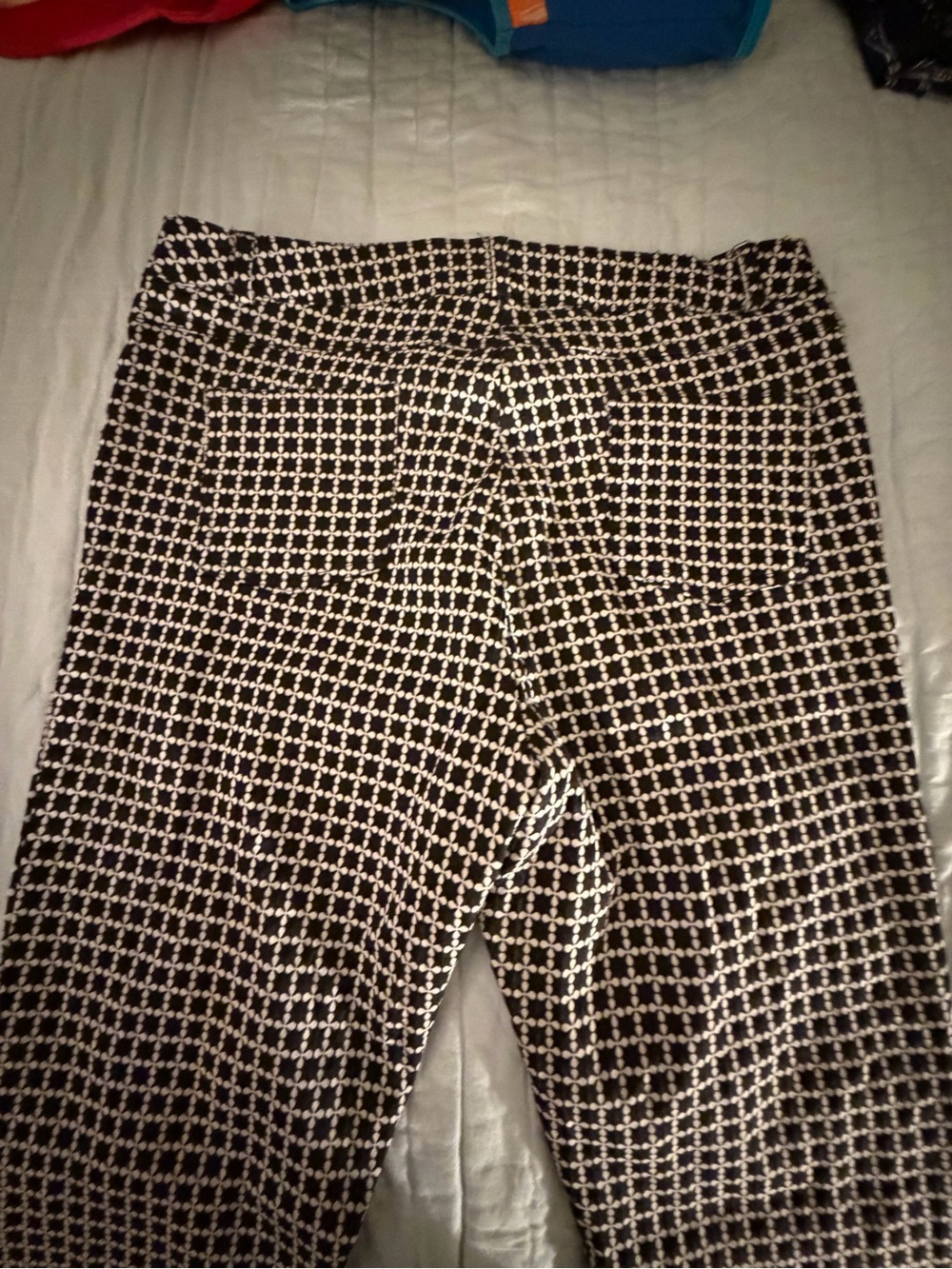 Soho Apparel Black and White Geometric Print Skirt